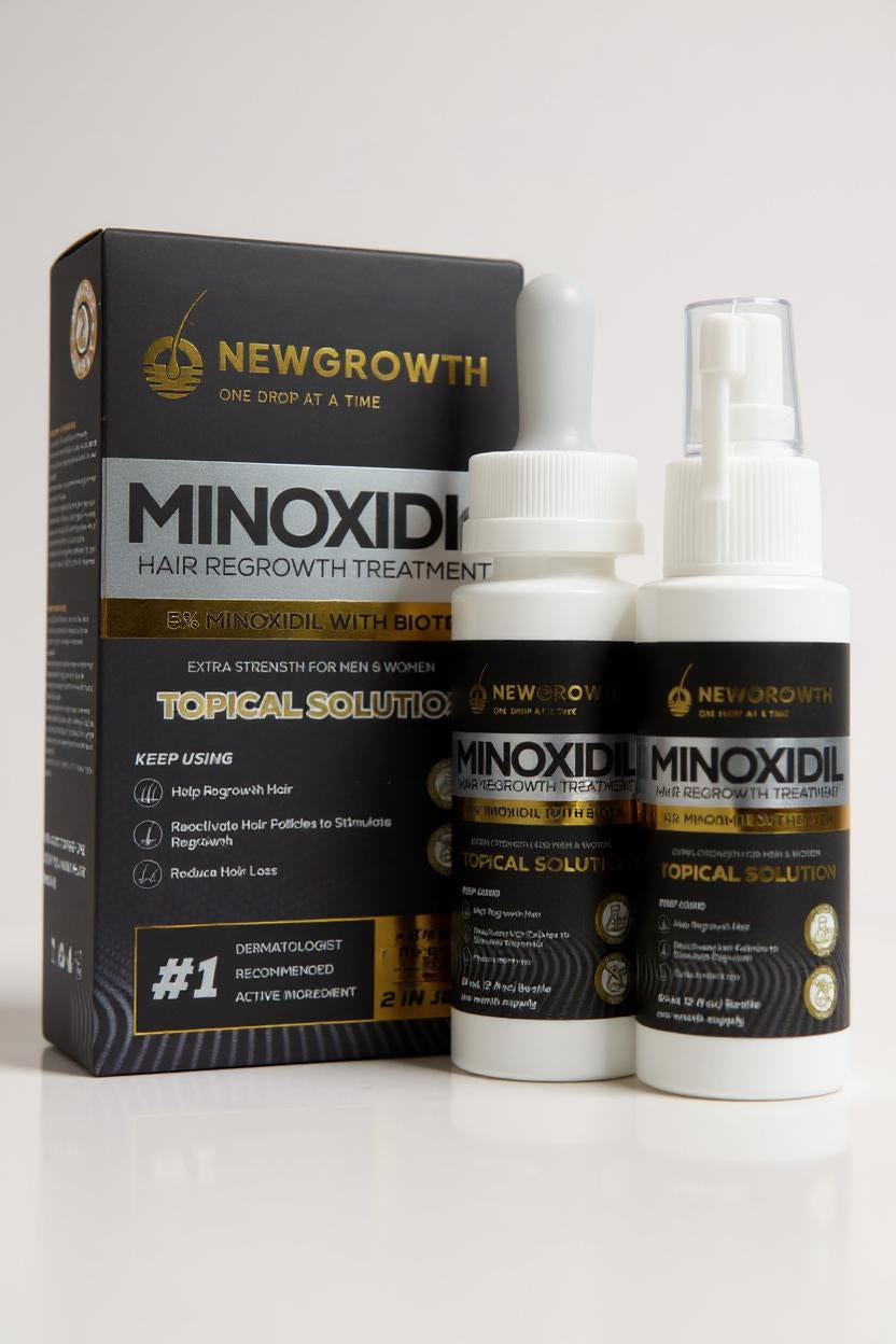 NewGrowth Regrowth Serum– 5% Minoxidil Foam or Liquid