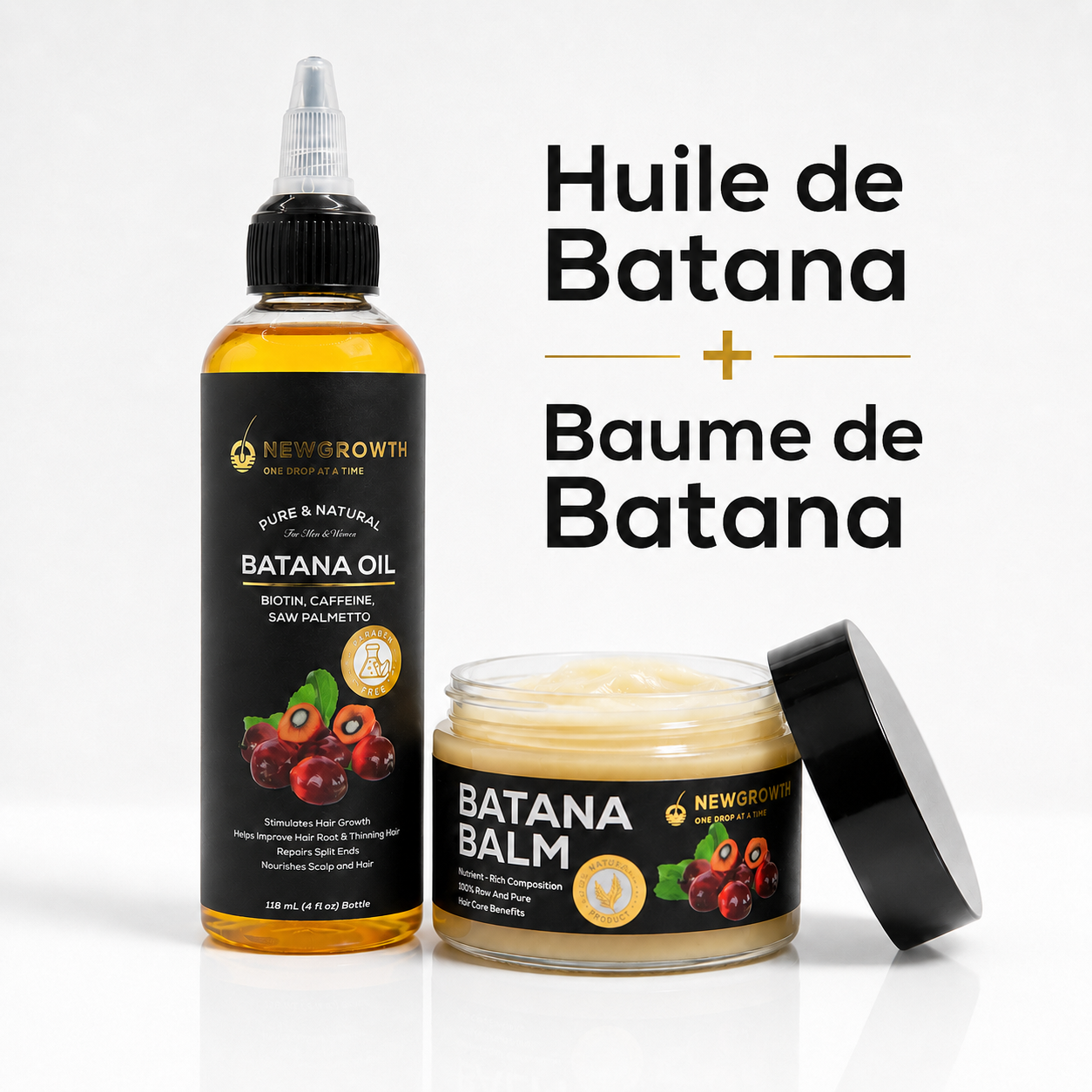 NewGrowth Duo Batana — Huile + Baume