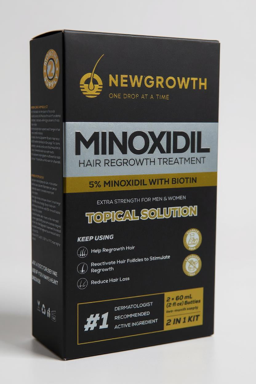 NewGrowth Regrowth Serum– 5% Minoxidil Foam or Liquid