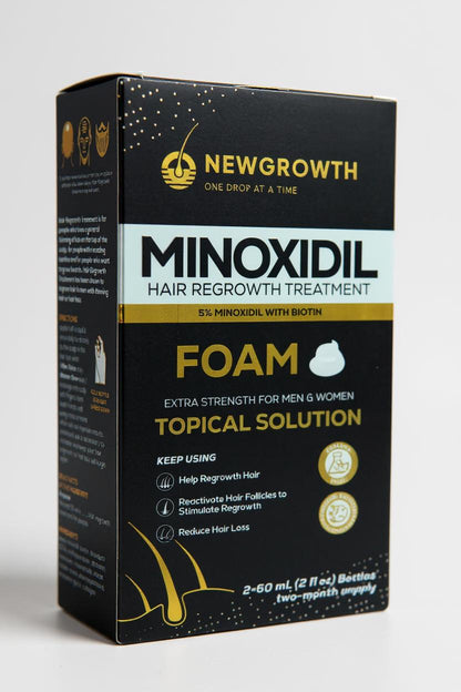 NewGrowth Regrowth Serum– 5% Minoxidil Foam or Liquid